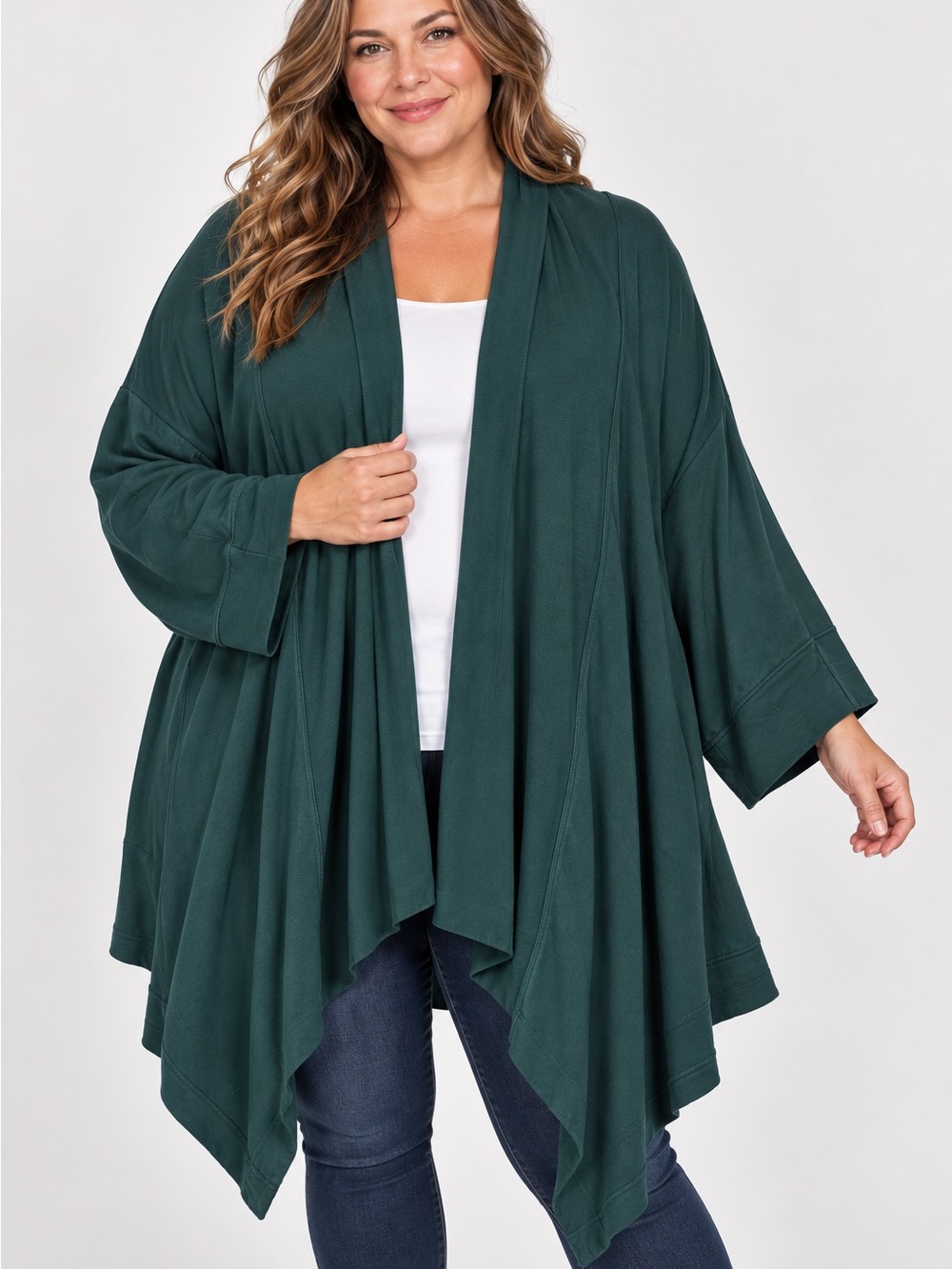 Athleta Womens Pranayama Restore Wrap Cardigan Size 3X Plus Size Green Soft